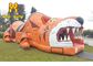 옥외 아이 Inflatables 귀여운 호랑이 재미 도시 운동장 팽창식 되튐 결합