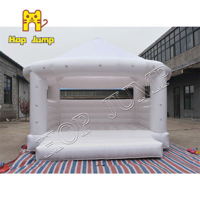 15ft 0.55 밀리미터 PVC 휴게소 백색 도약 하우스 부풀게할 수 있는 성 결혼